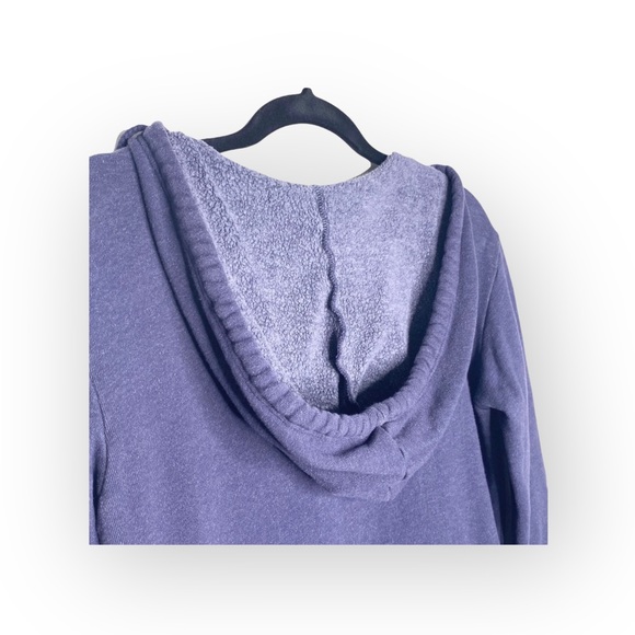 Y2K: OG Wildfox ☻︎ S’il Vous Plait Melted Letters Pullover Hoodie ☻︎ Navy Blue - Picture 8 of 16